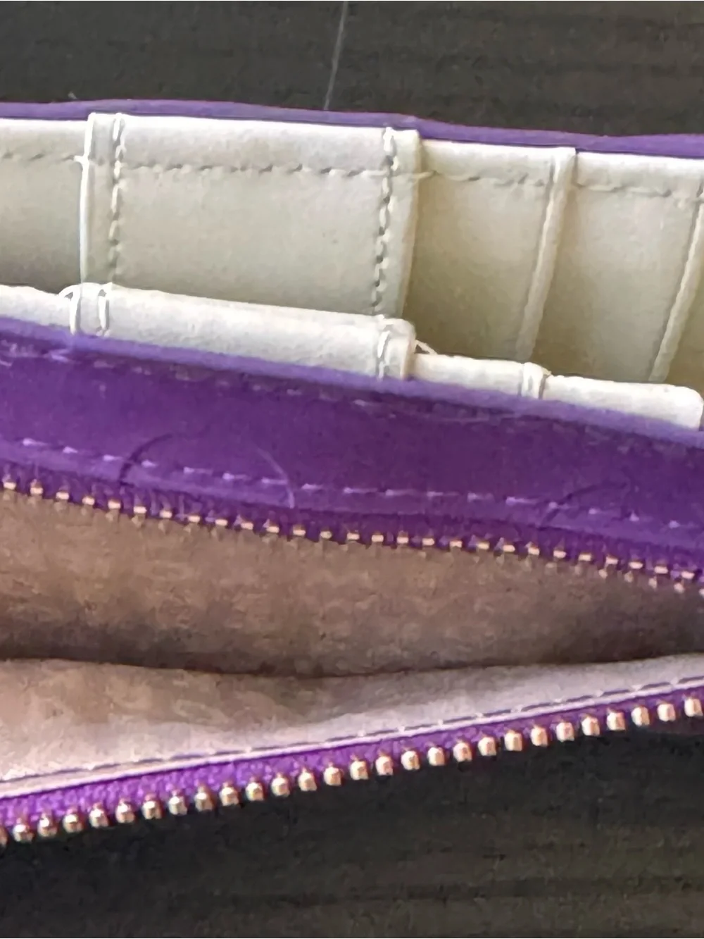 kate spade Purple Patent Heart Accent Wallet